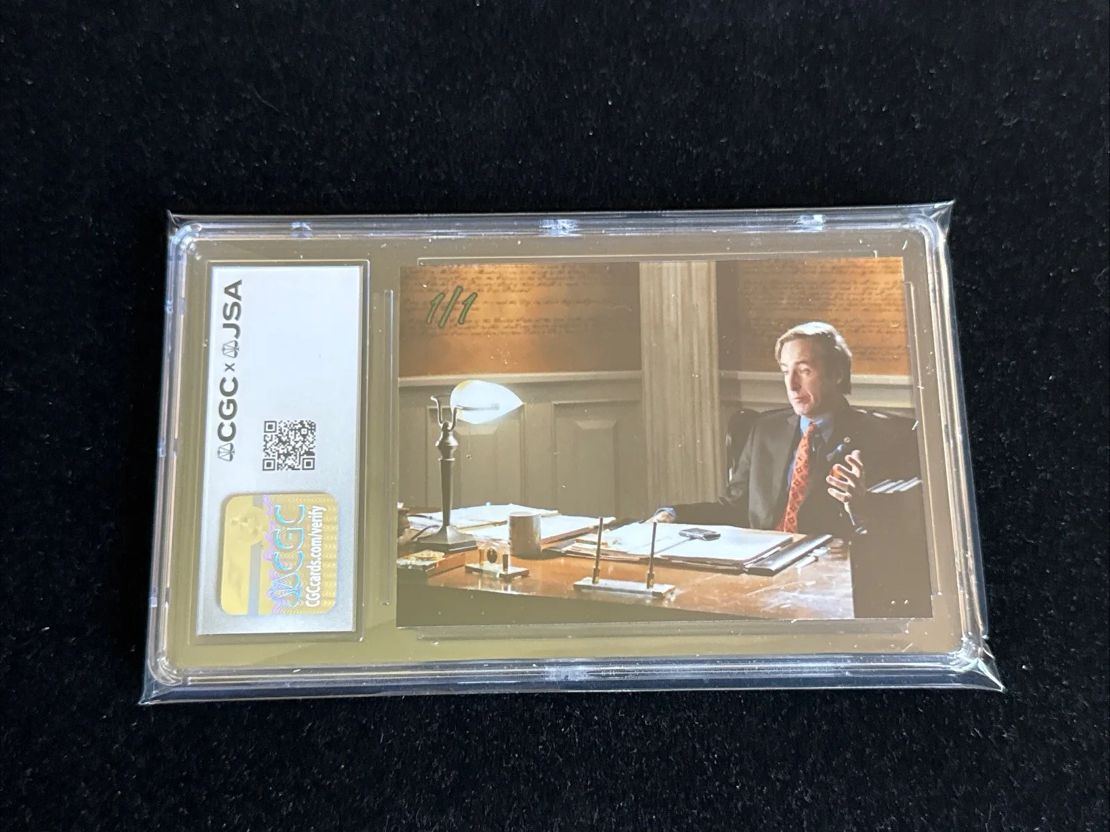 Bob Odenkirk signed Cut Custom Trading Card JSA CGC Slab Actor Auto C5974, изображение 2