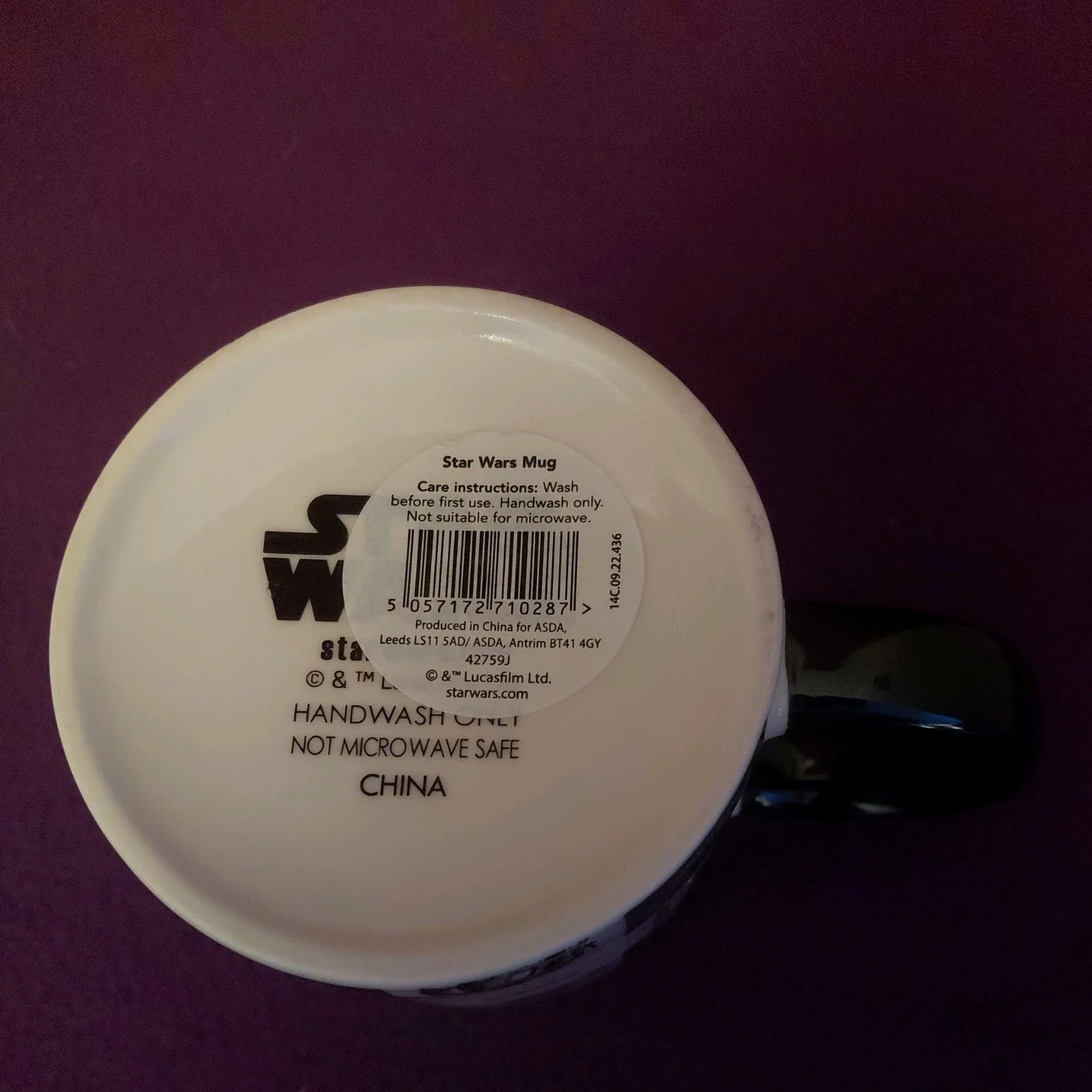 Star Wars Mug Dishwasher Safe Darth Vader R2-D2 Cup - Unused, image 4