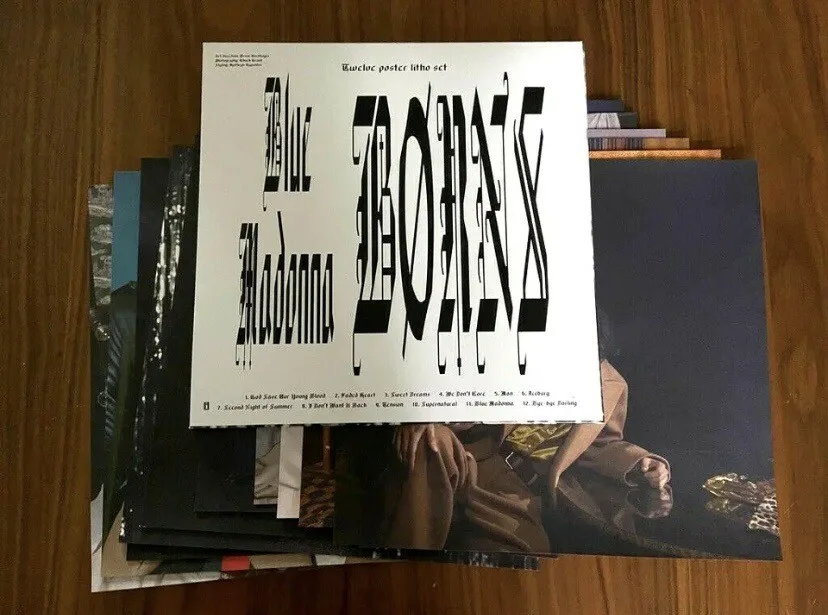 BORNS - Blue Madonna Lithograph Set (12 posters) Sealed New Lana Del Ray, изображение 3