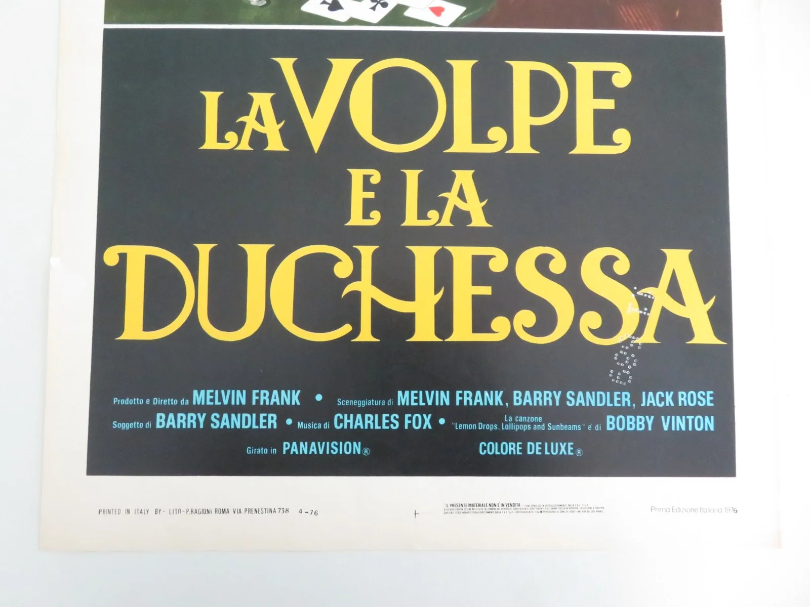 The Duchess and the Dirtwater Fox Italian Locandina Poster George Segal 1976, изображение 4