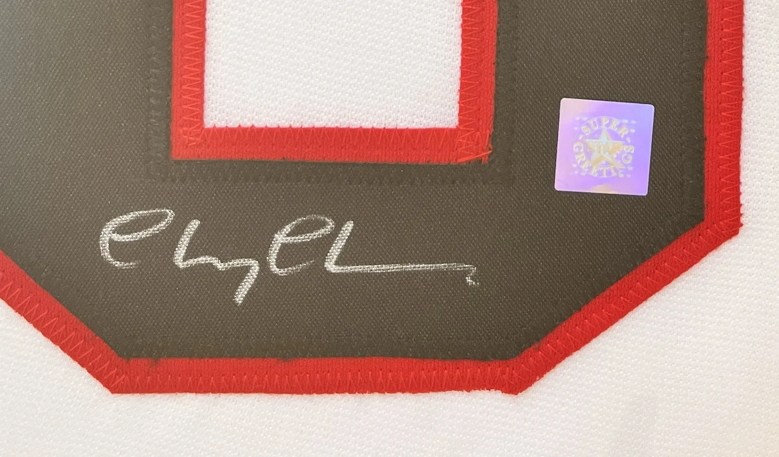 Chevy Chase — FRAMED Christmas Vacation CHEVY CHASE Signed GRISWOLD #00 Hockey Jersey SSG COA, изображение 3