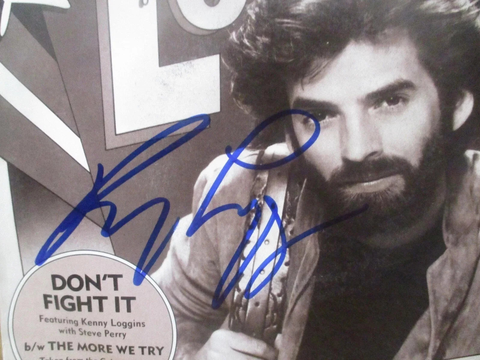 KENNY LOGGINS authentic signed/autographed vinyl record 45, image 2