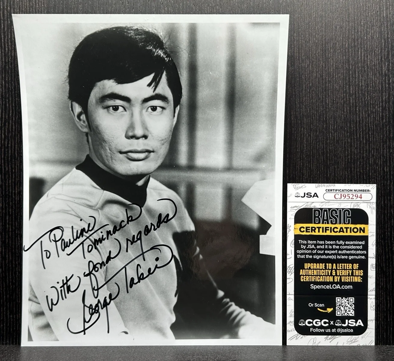George Takei — GEORGE TAKEI SIGNED 8x10 PHOTO Original Autograph JSA COA Star Trek HIKARU SULU, изображение 2
