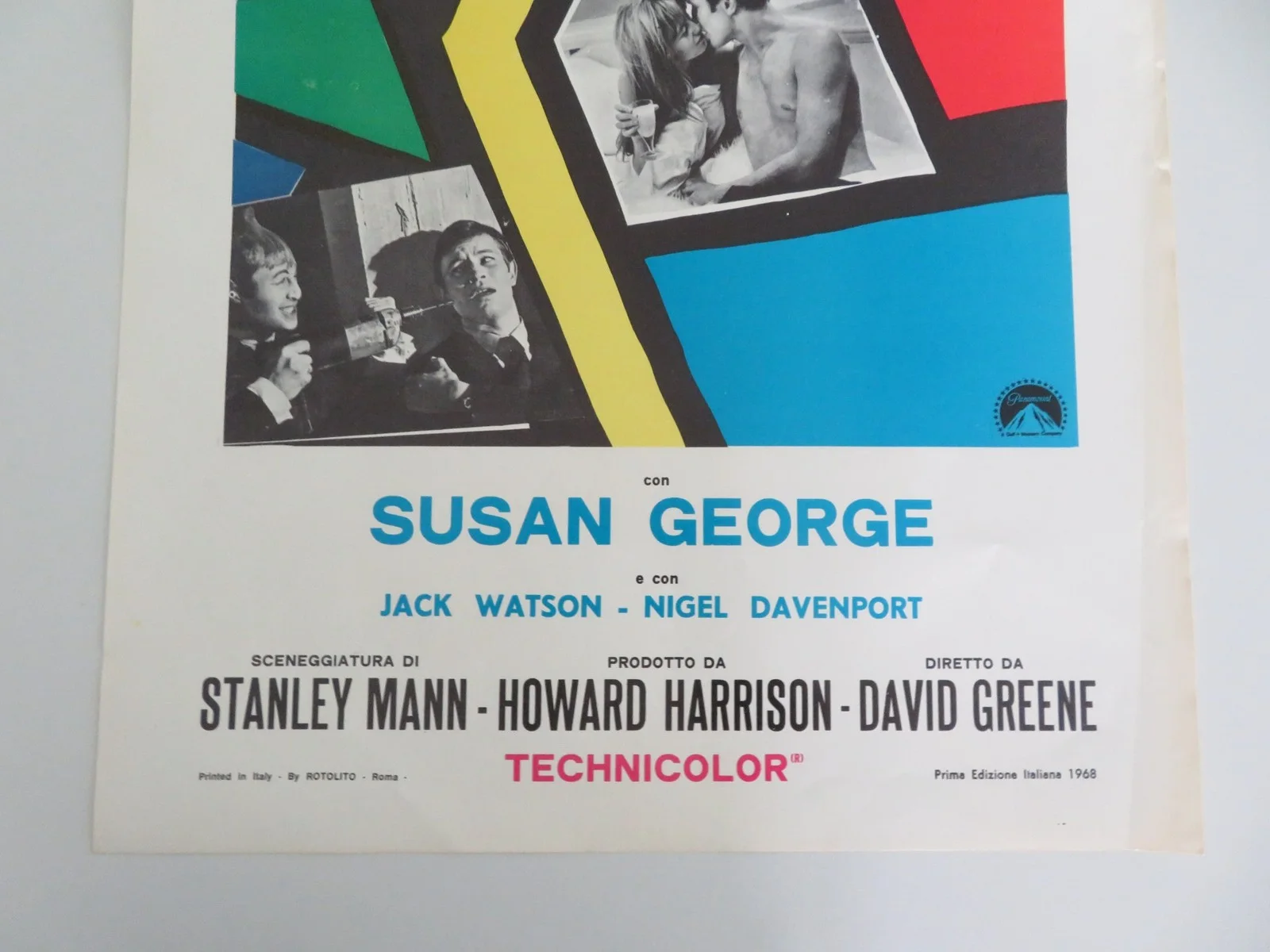 The Strange Affair Italian Locandina Poster Michael York Jeremy Kemp 1968, изображение 4