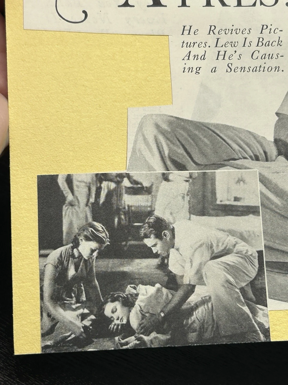Lew Ayres — 2 LEW AYRES HAND SIGNED MAGAZINE CLIPPINGS Original Actor Autographs Dated 1984!, изображение 5