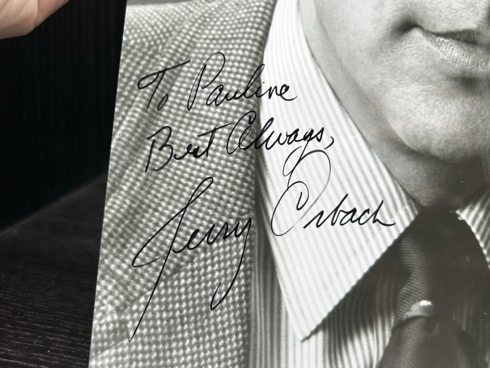 Jerry Orbach — JERRY ORBACH HAND SIGNED 8x10 PHOTO, NOTE Original Autograph JSA COA Law & Order, image 3