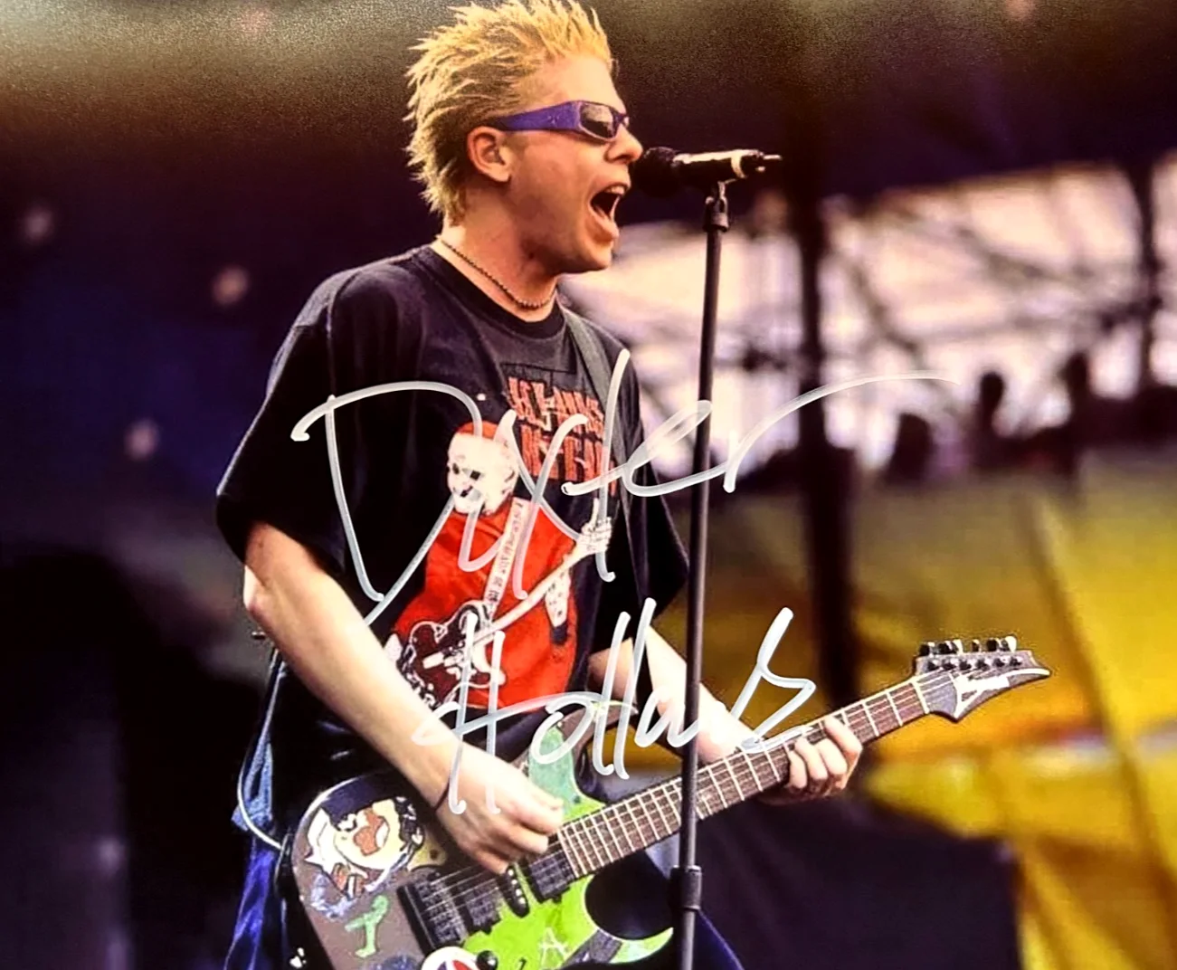 Dexter Holland [THE OFFSPRING] Signed 8x10" Authentic Autograph GENUINE w/COA, image 3