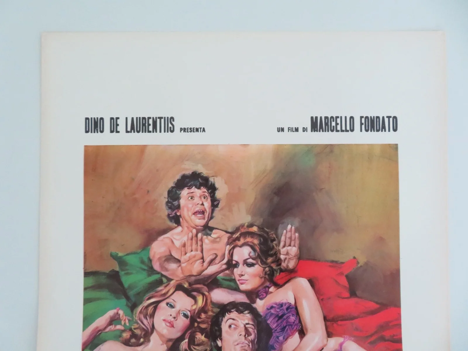 Cause of Divorce Italian Locandina Poster Enrico Montesano Senta Berger 1972, изображение 2