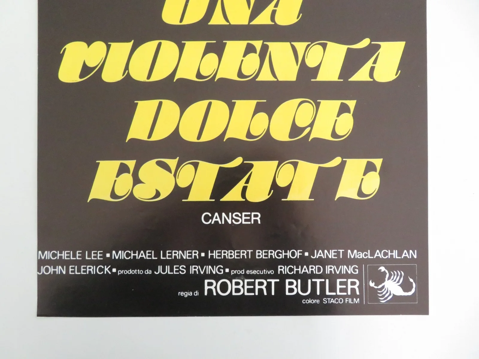 Dark Victory Italian Locandina Poster Elizabeth Montgomery Anthony Hopkins 1979, изображение 4