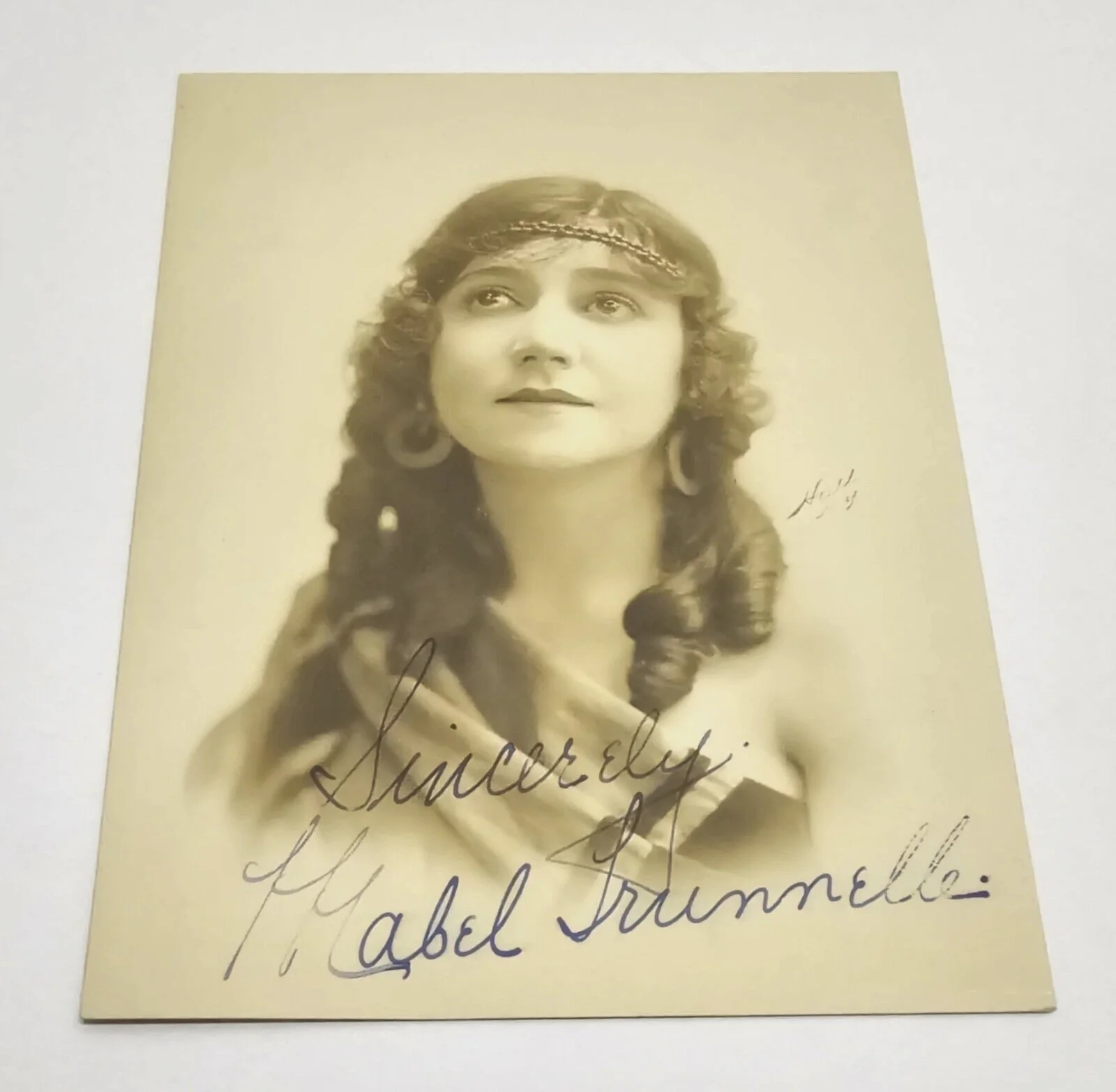 Mabel Trunnelle — Mabel Trunnelle Vintage 1914 Hand Signed Photograph Hull Studio NY, изображение 5