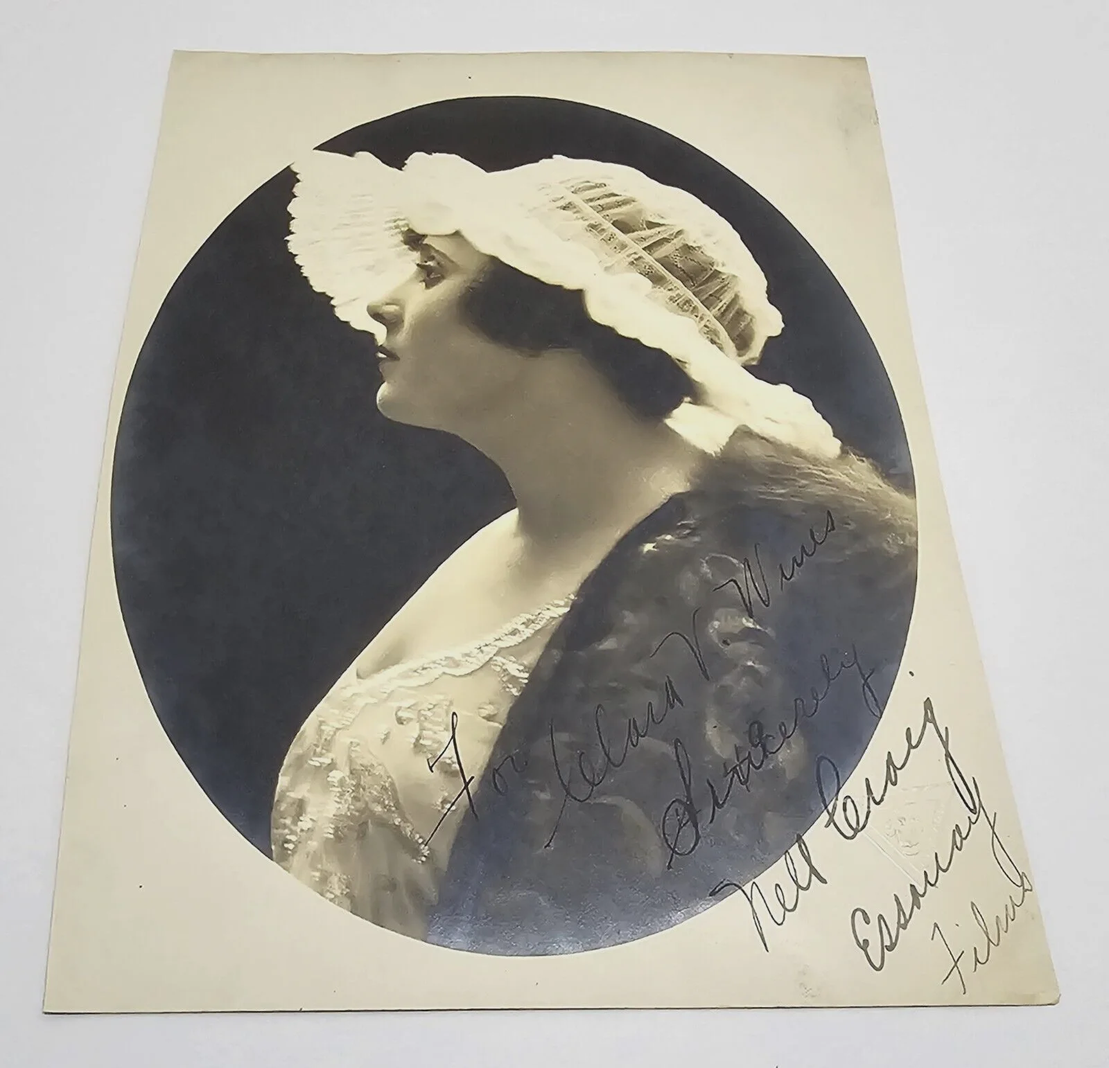 Nell Craig — Nell Craig Vintage 1915 Hand Signed Photograph Moffett Studio Chicago Essanay