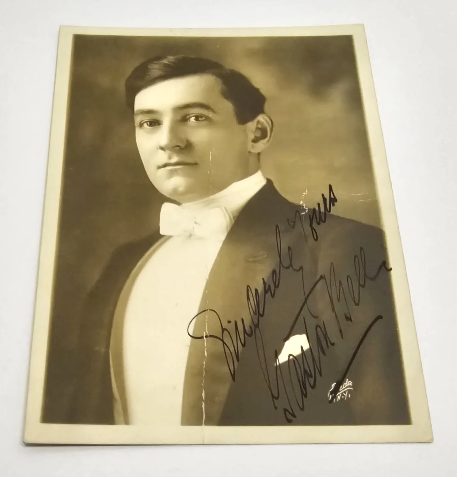 Gaston Bell — Gaston Bell Vintage 1914 Hand Signed Photograph Apeda Studios NY