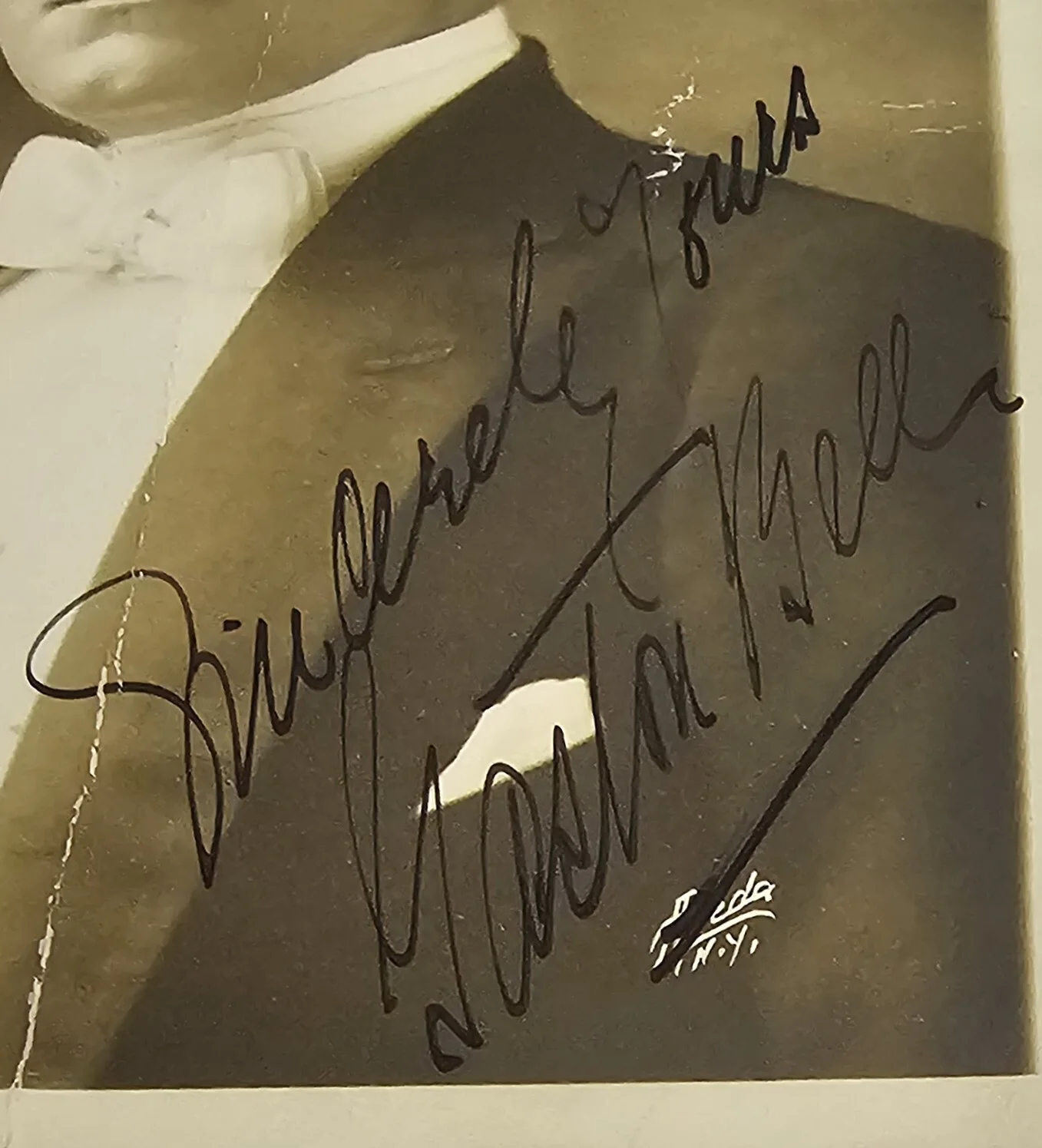 Gaston Bell — Gaston Bell Vintage 1914 Hand Signed Photograph Apeda Studios NY, изображение 3