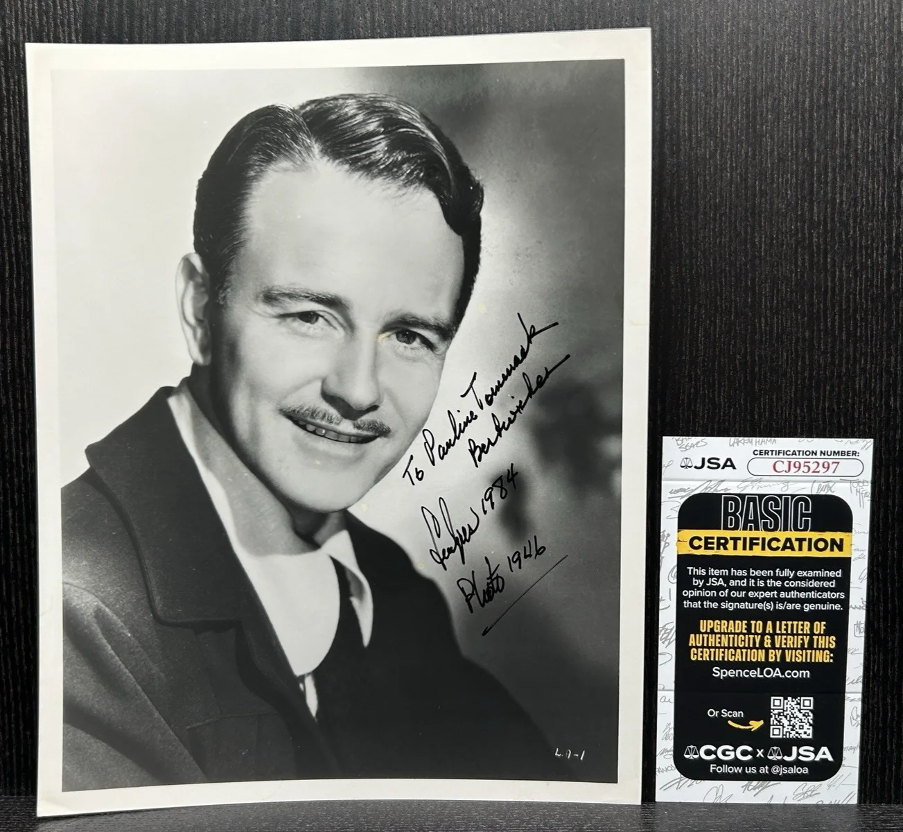 Lew Ayres — LEW AYRES SIGNED PHOTO Original Autograph JSA COA All Quiet on the Western Front