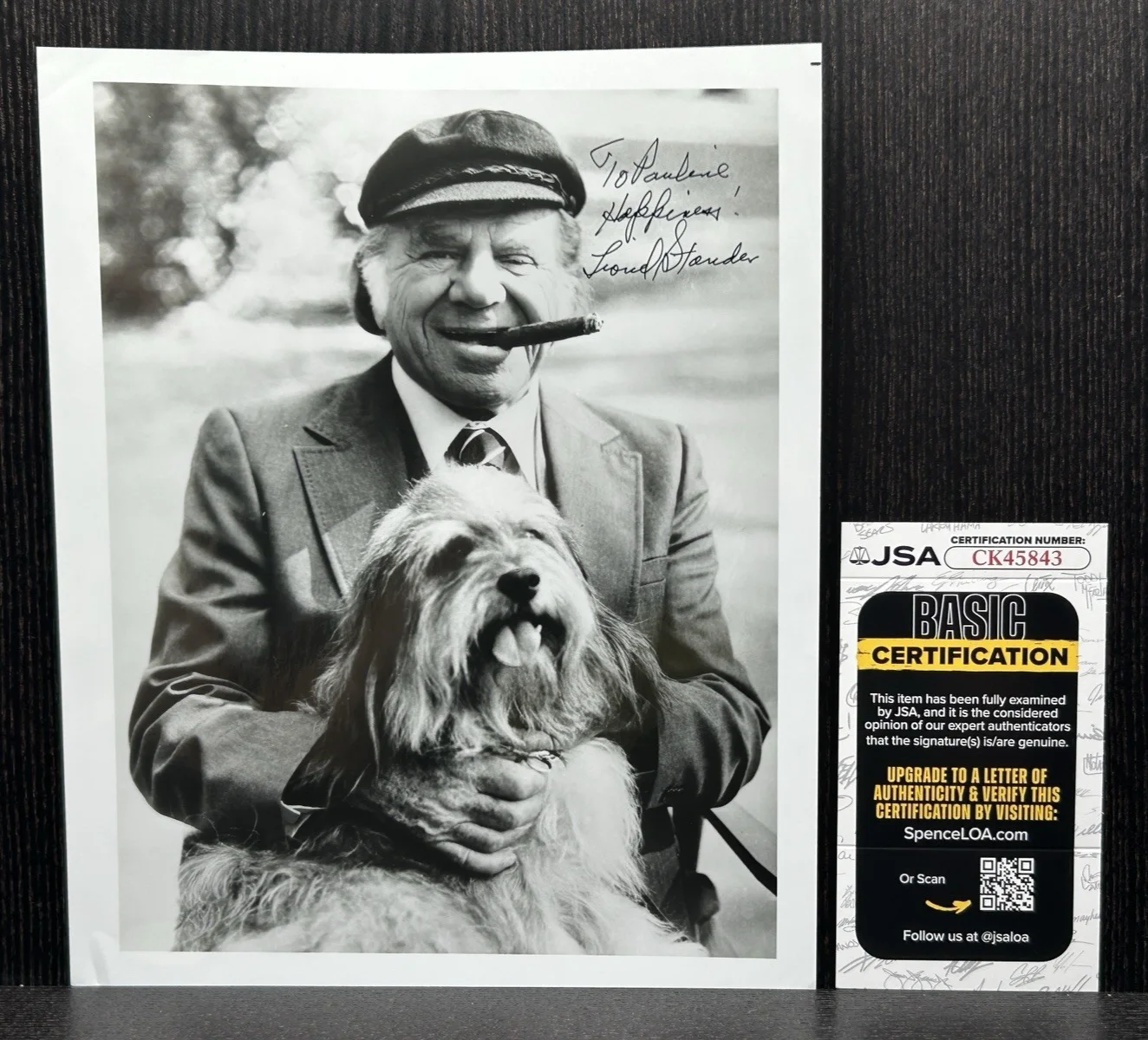 Lionel Stander — LIONEL STANDER HAND SIGNED 8x10 PHOTO Original Autograph JSA COA HART TO HART