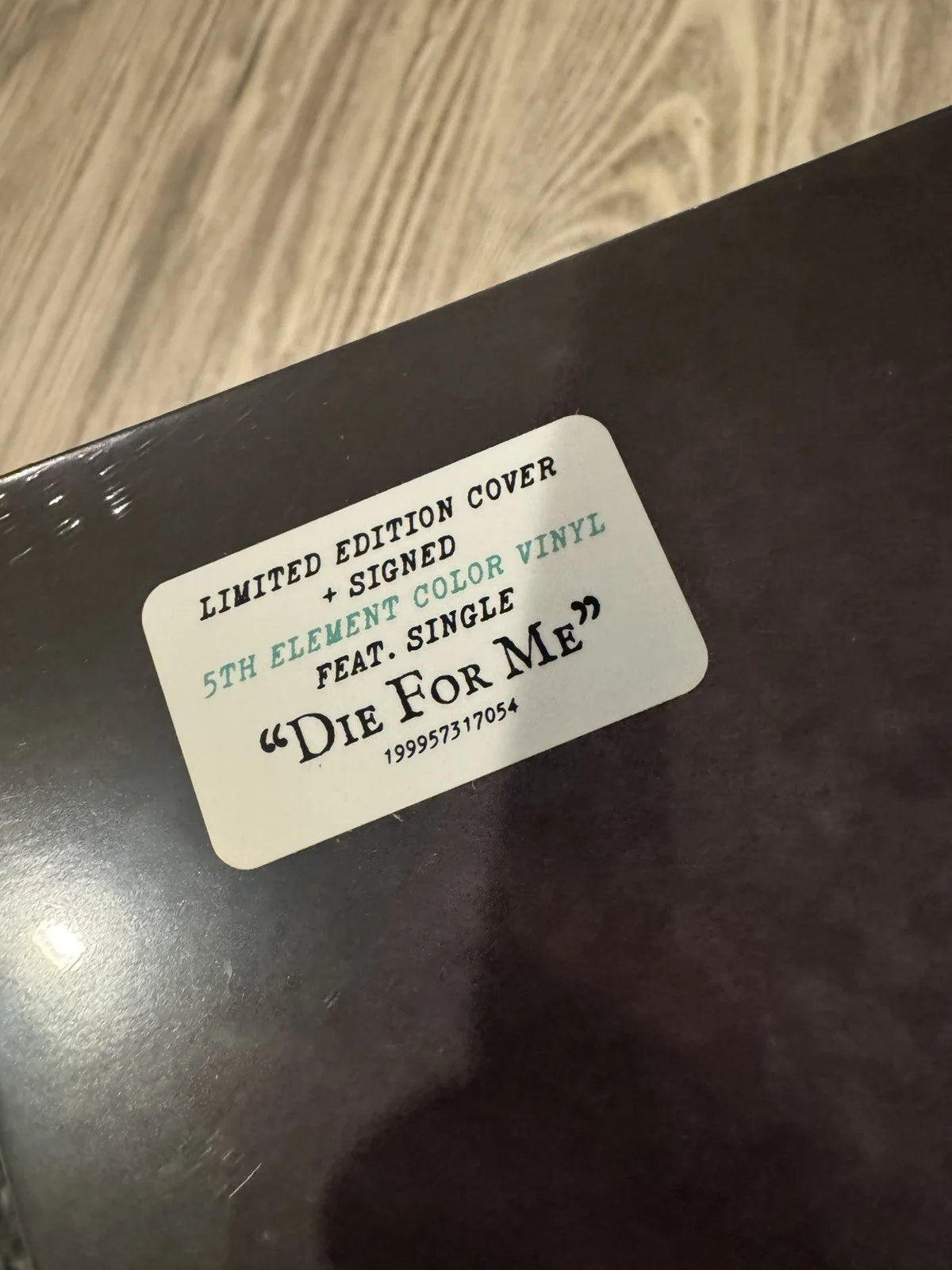AUTOGRAPHED Konnakol Insert + 5th Element Color Vinyl - SIGNED by Zayn, image 3