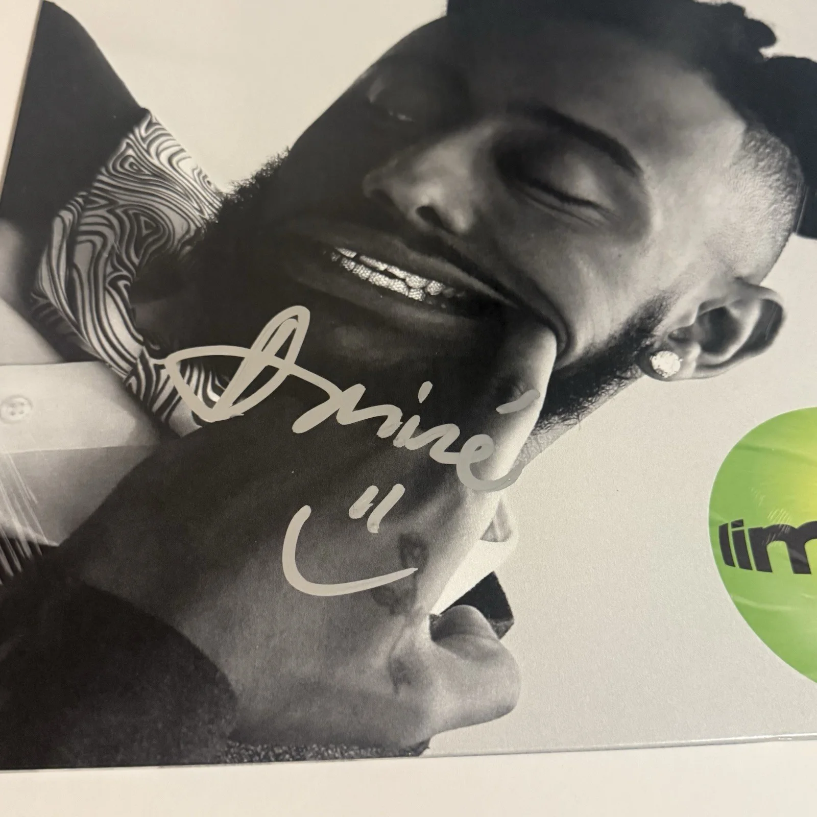 AMINE SIGNED LIMBO VINYL RECORD AUTOGRAPHED RAPPER AMINÉ JSA COA, image 2