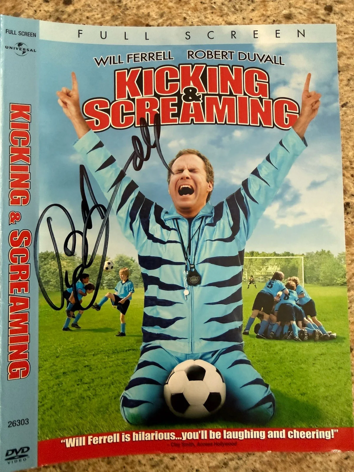 Robert Duvall Signed DVD Cover Autographed Kicking And Screaming, image 2