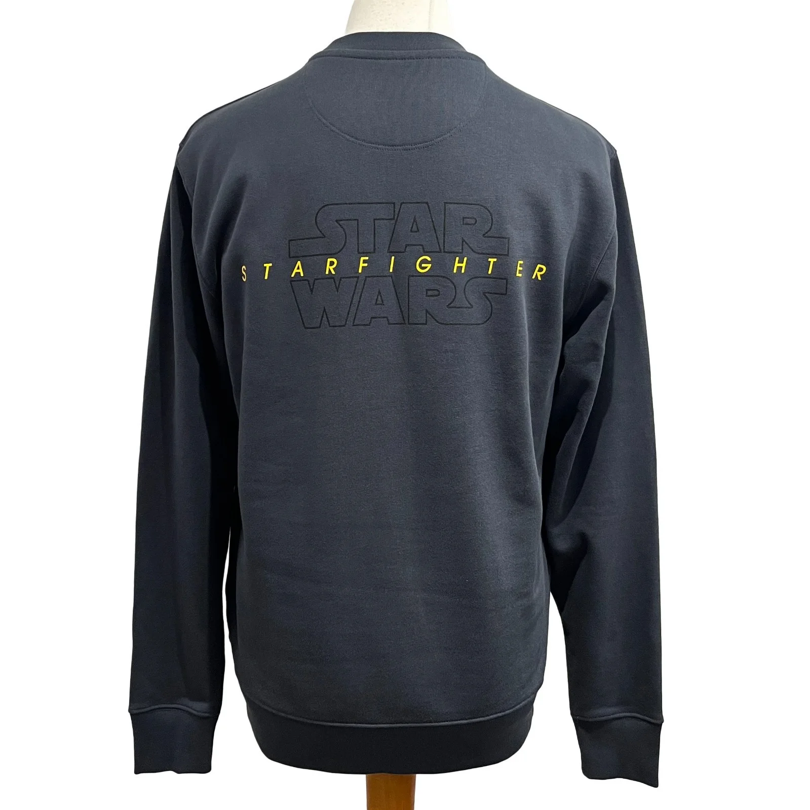 STAR WARS STARFIGHTER Cast & Crew Sweatshirt Movie Film Production Gift Grey S, изображение 2