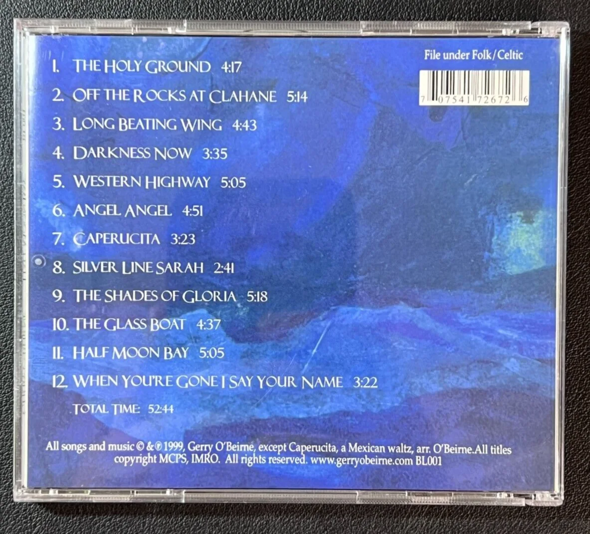 Gerry O'Beirne — Gerry O'Beirne Signed 1999 VTG Album CD (Personal.) AUTO "Half Moon Bay" NICE!, изображение 4