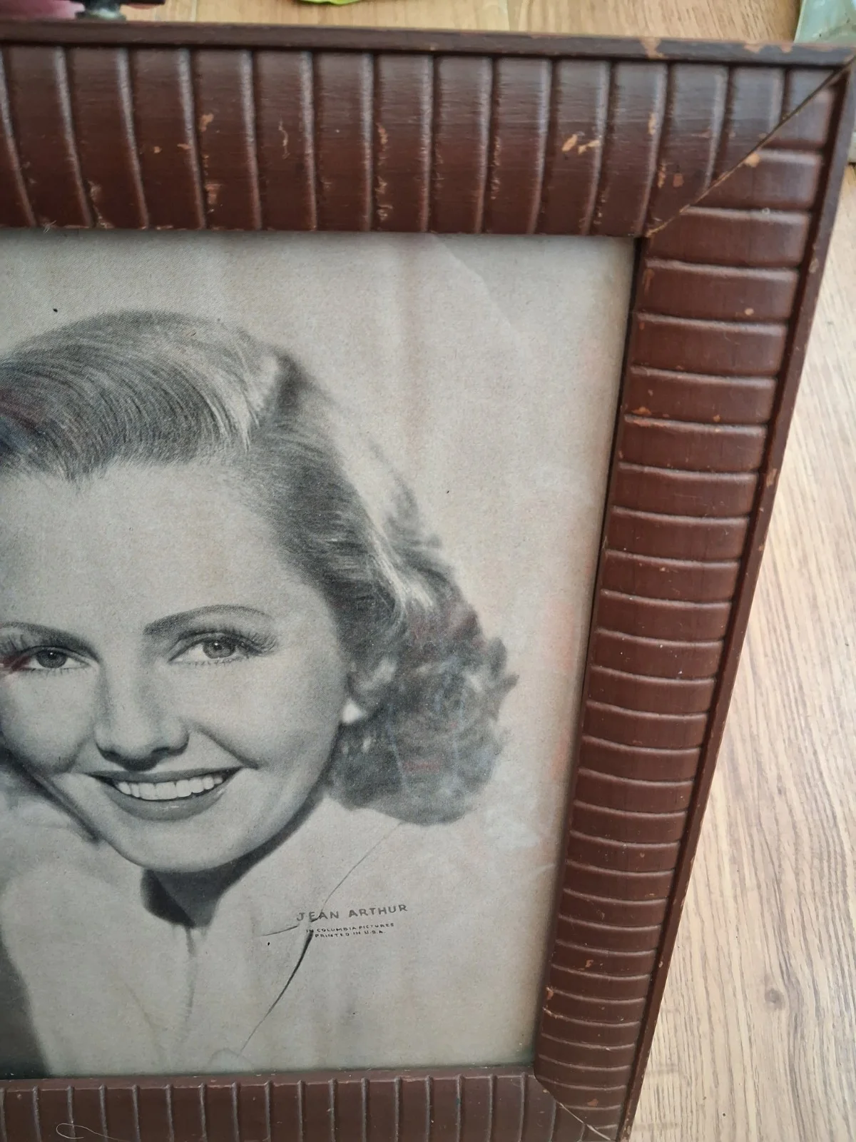 Jean Arthur Framed Photo 1940's Antique Hollywood Movie Star Vintage USA, изображение 4