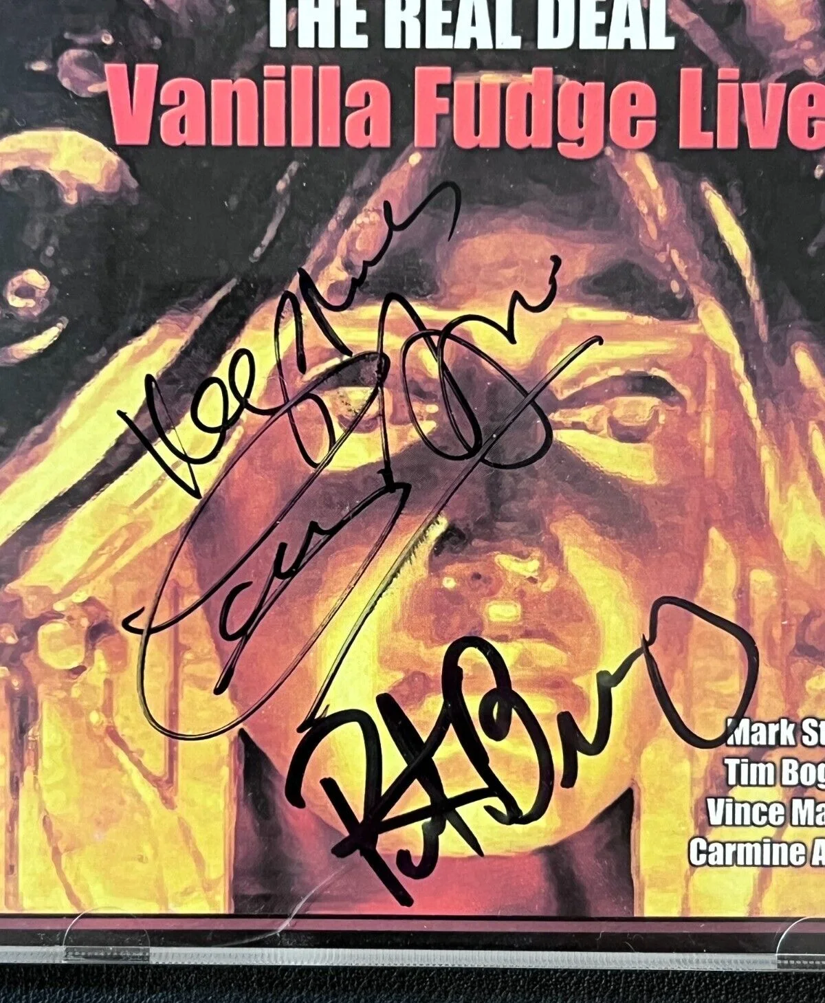 Vanilla Fudge — Vanilla Fudge Signedx3 Band CD Album 2003 'The Real Deal-Live' AUTOS w/Ticket!, изображение 2