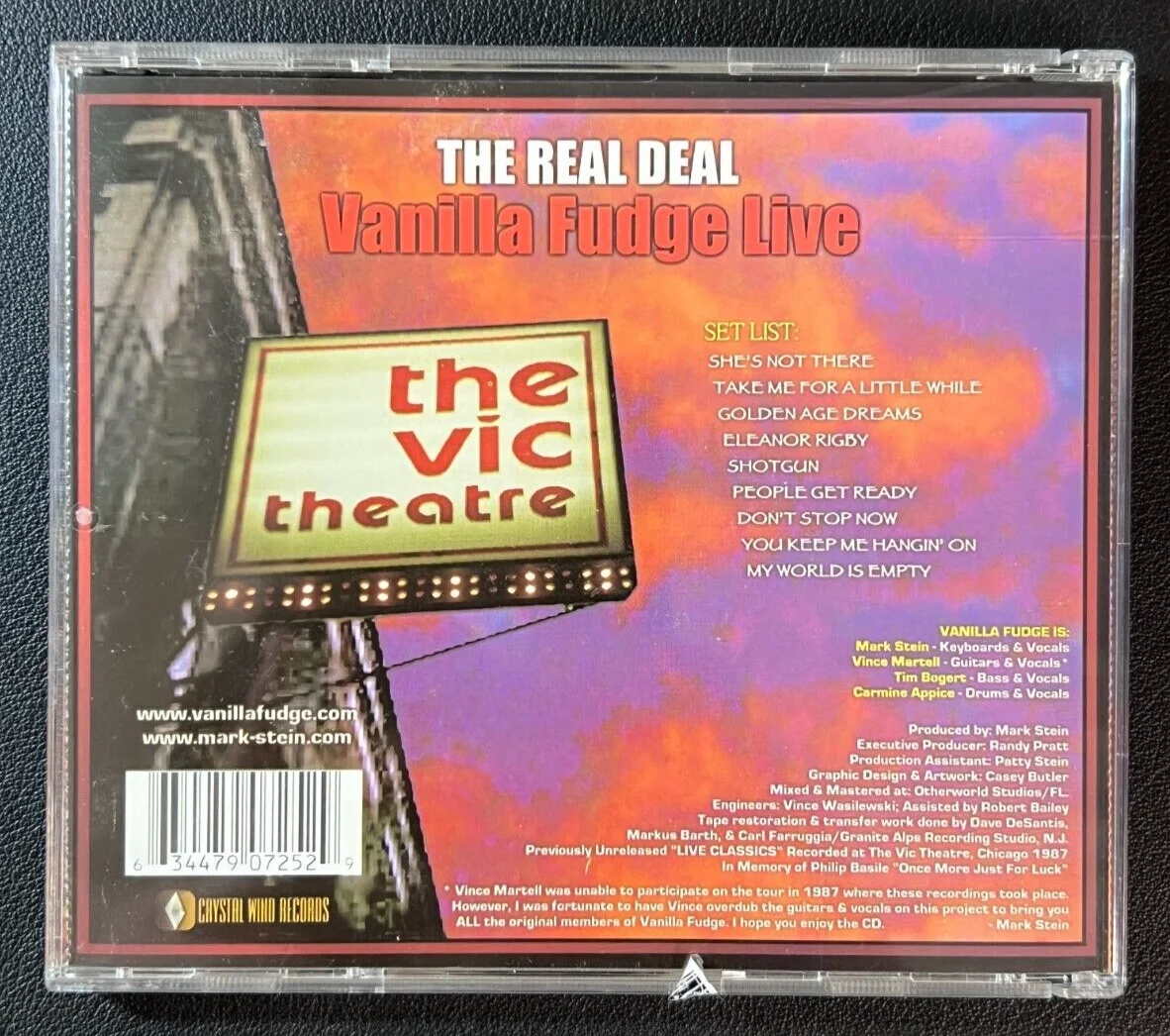 Vanilla Fudge — Vanilla Fudge Signedx3 Band CD Album 2003 'The Real Deal-Live' AUTOS w/Ticket!, изображение 4
