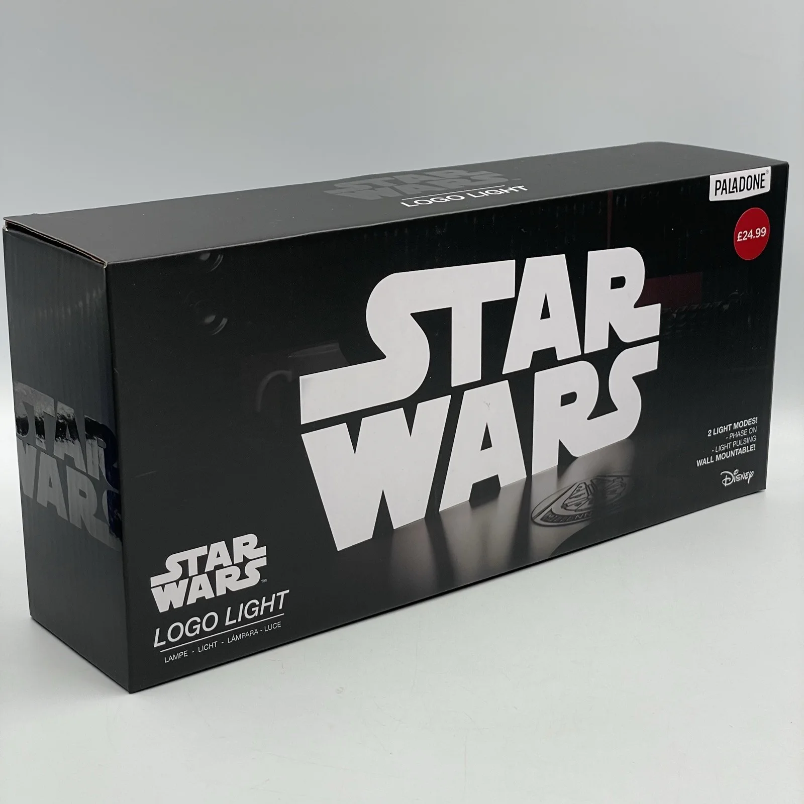 Star Wars • Logo Light • Free Standing Or Wall Mountable • Disney • New In Box, изображение 2