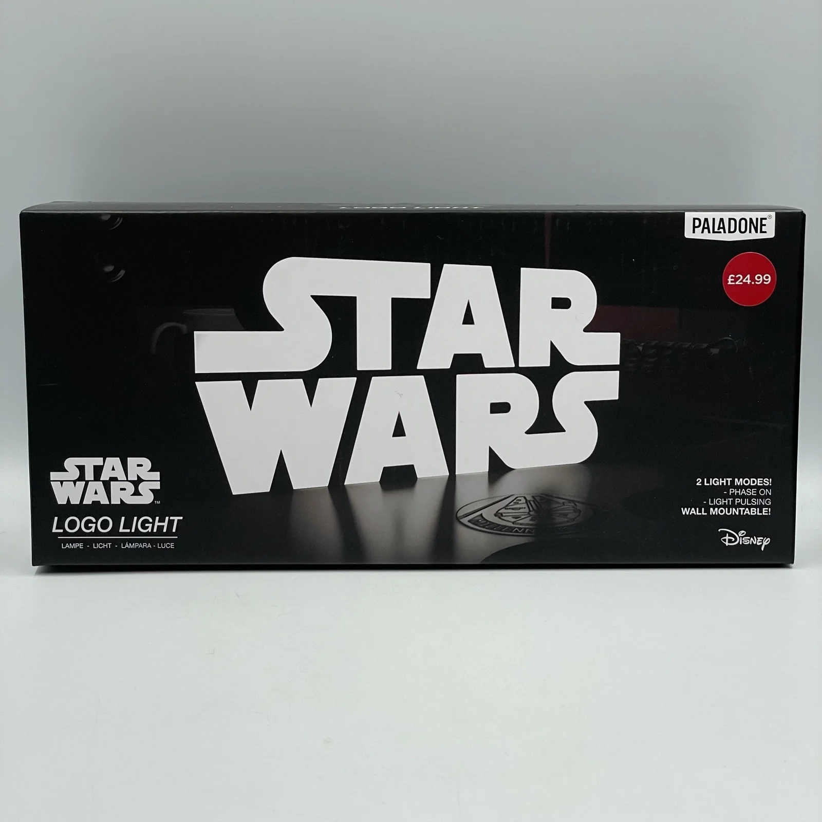 Star Wars • Logo Light • Free Standing Or Wall Mountable • Disney • New In Box, изображение 3