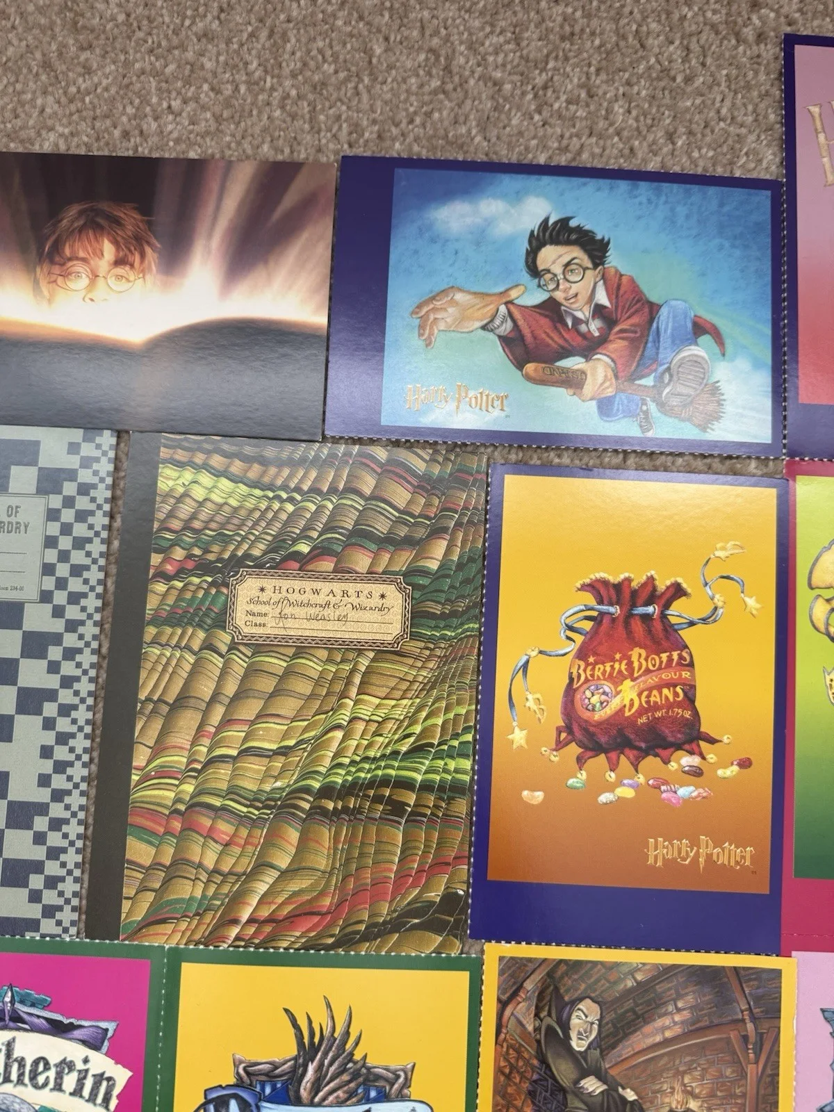HARRY POTTER Official Promo Postcard Set x 22 Collection Display, image 3