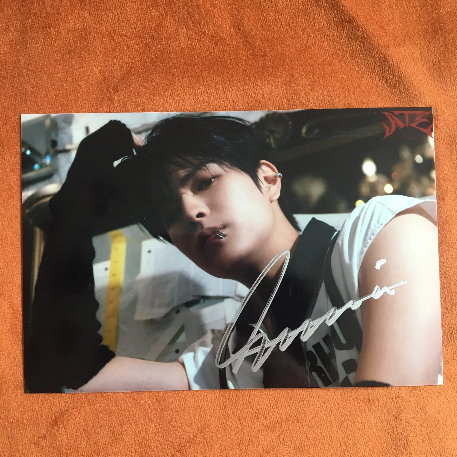 Stray Kids Kim Seung-min Photo ATE Autographed Signed K-POP Collection 4*6 2024, изображение 4