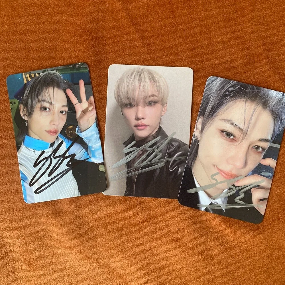 Stray Kids FELIX Felix Photo Card Autographed Signed K-POP Collection 3 inch A, изображение 3