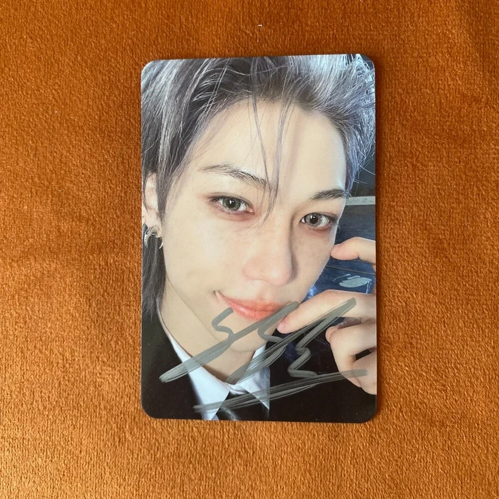 Stray Kids FELIX Felix Photo Card Autographed Signed K-POP Collection 3 inch A, изображение 4