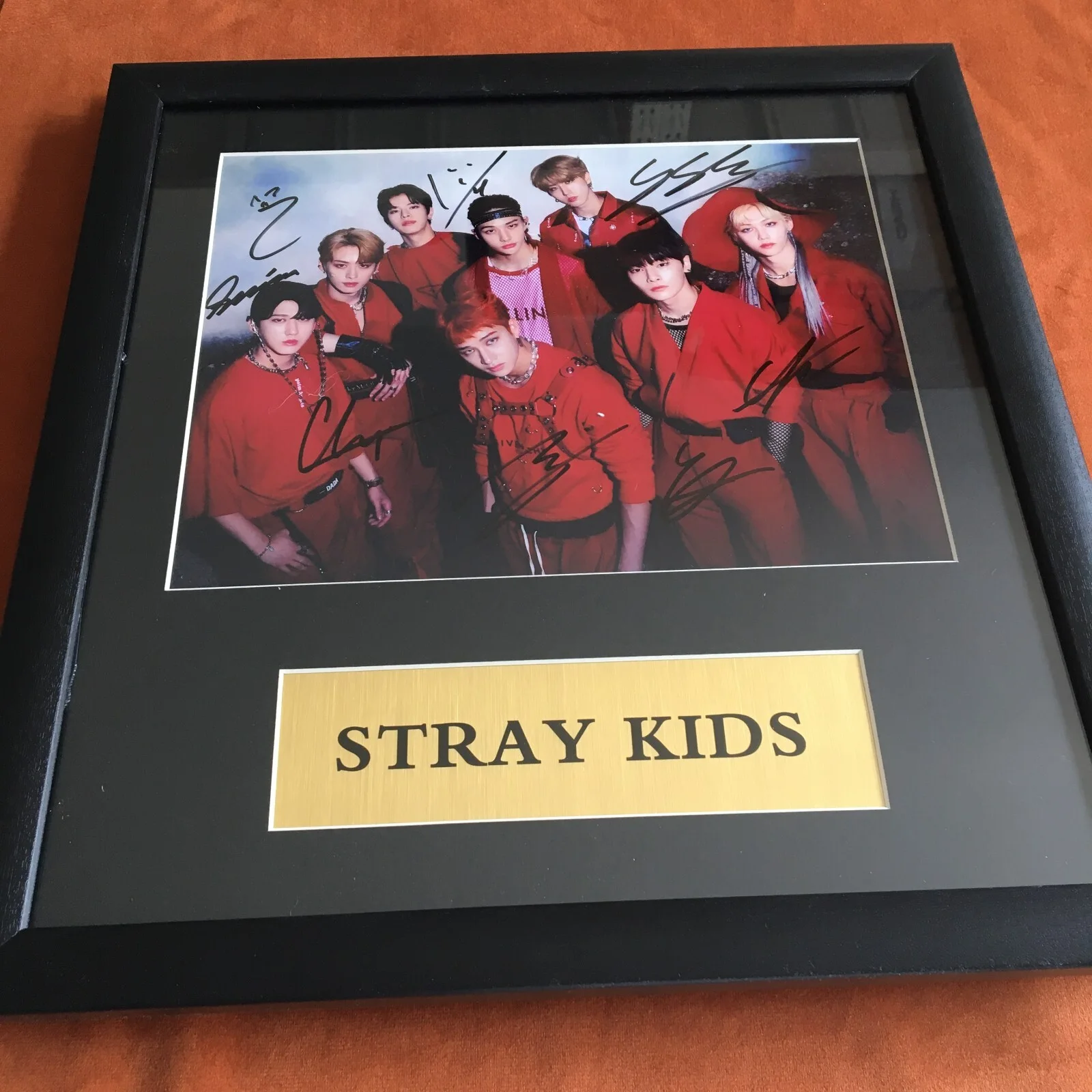 STRAY KIDS NOEASY Photo Poster 8*10 Autographs SIGNED K-POP FRAMED 2024B, image 2