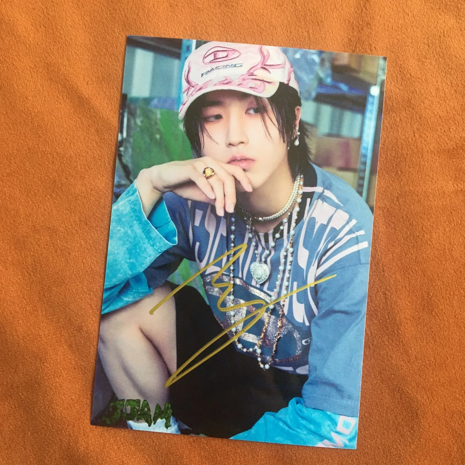 Stray Kids HAN Photo JJAM Autographed Signed K-POP Collection 4*6 2024A, изображение 3