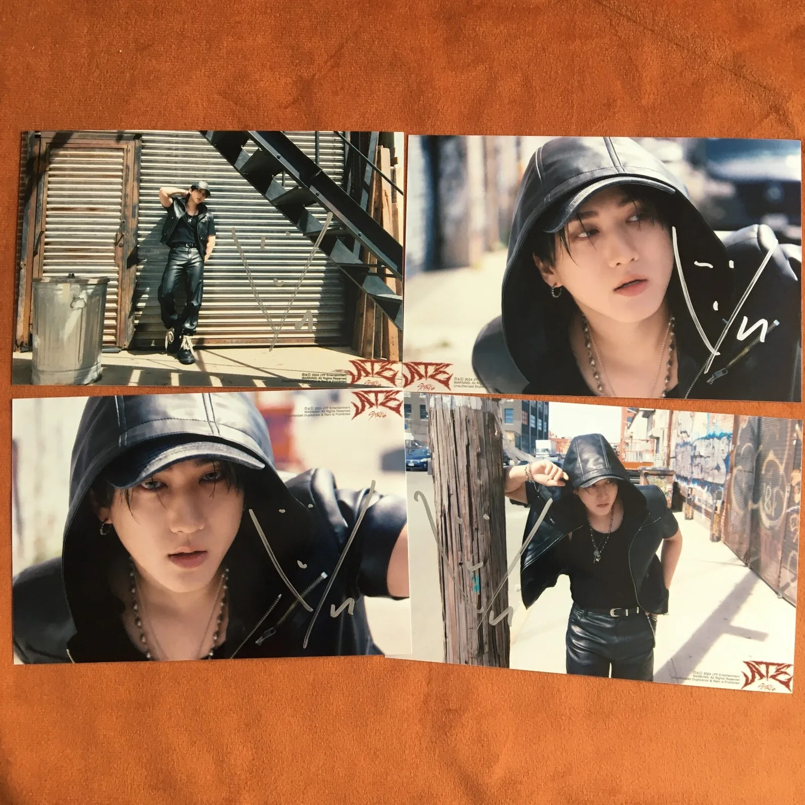 Stray Kids SKZ Chang-Bin Photo ATE Autographed Signed K-POP Collection 4*6 2024, image 2