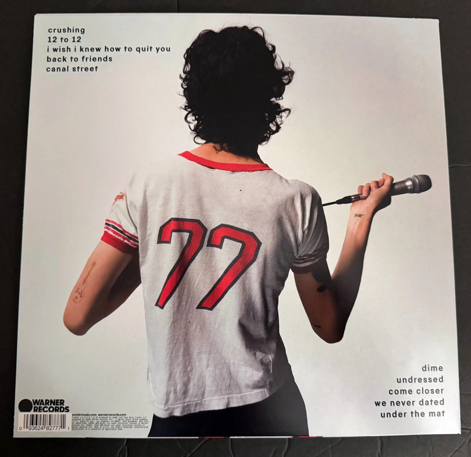 SOMBR SIGNED Vinyl LP Barely Know Her - Debut Solo Album [WB 093624827771], изображение 3