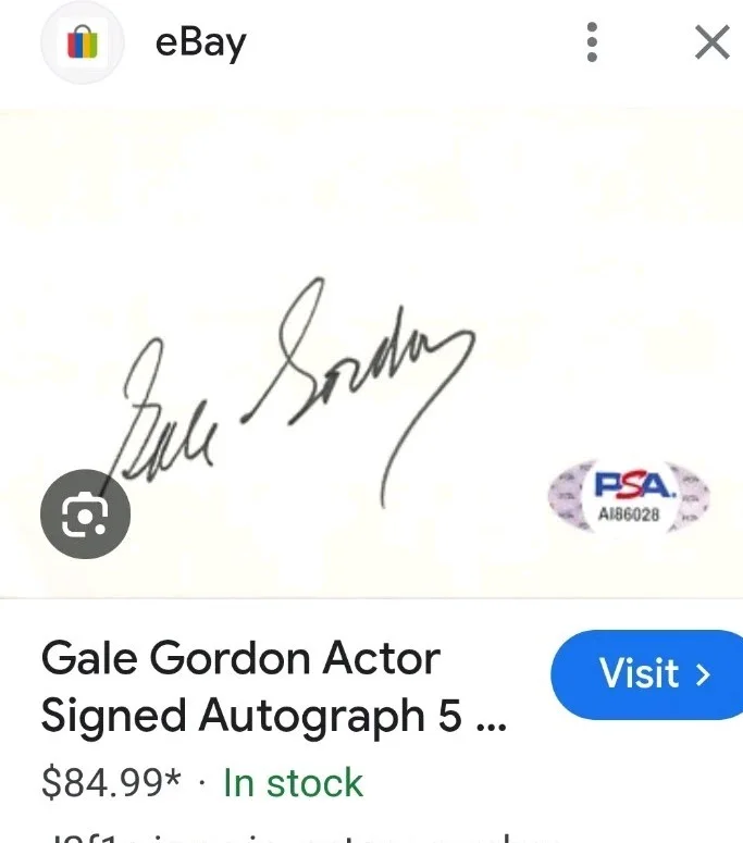 gale gordon — Vtg 1976 MUNY Opera Playbill Gale Gordon Signed Autograph Shirley Jones Showboat, изображение 3