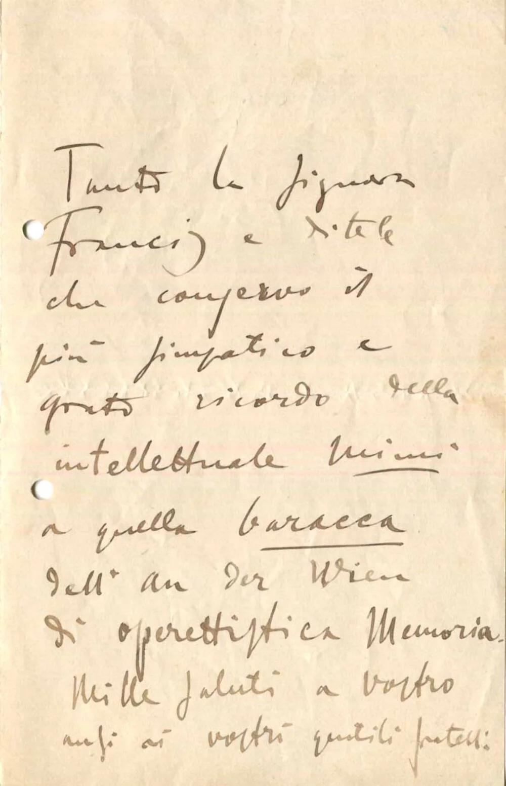 COMPOSER Giacomo Puccini autograph letter signed & mounted, image 3