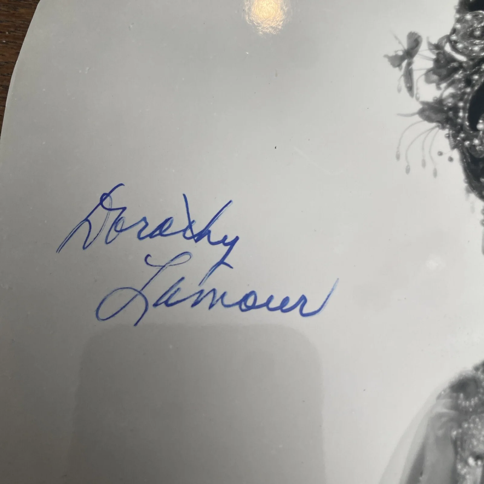 Dorothy Lamour 8x10 Signed Photo From The Road To Hong Kong Early Signature, изображение 3