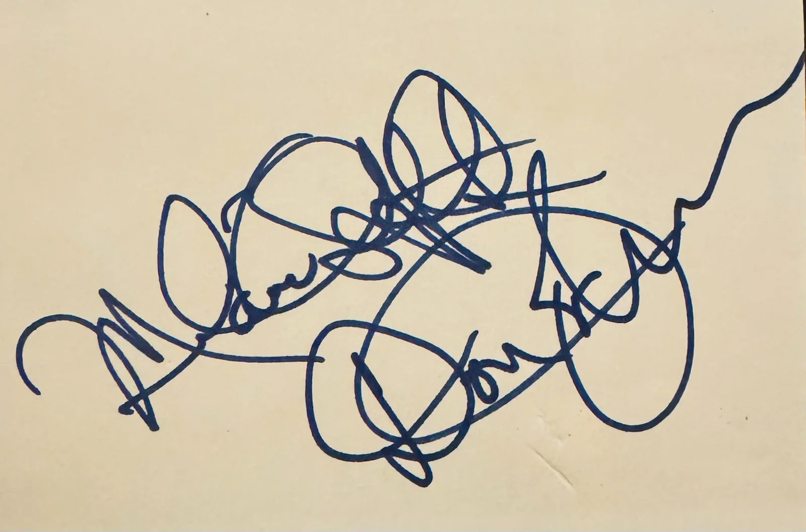 Dan Johnson And Melanie Griffith — Don Johnson & Melanie Griffith , Signed Autographed , 4x6 Index Card W/photos