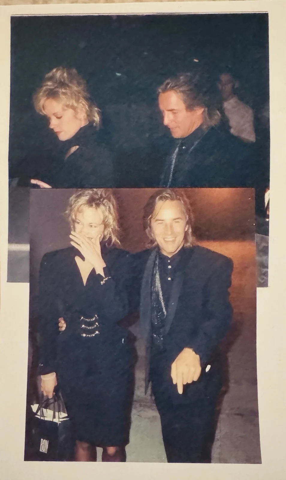 Dan Johnson, Melanie Griffith — Don Johnson & Melanie Griffith , Signed Autographed , 4x6 Index Card W/photos, изображение 2