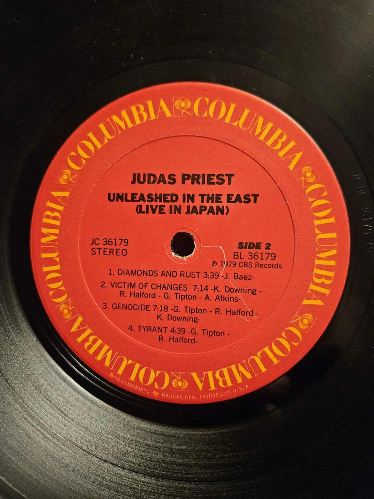 Judas Priest AUTOGRAPHED Rob Halford & Ian Hill Unleashed In The East Vinyl..., изображение 4