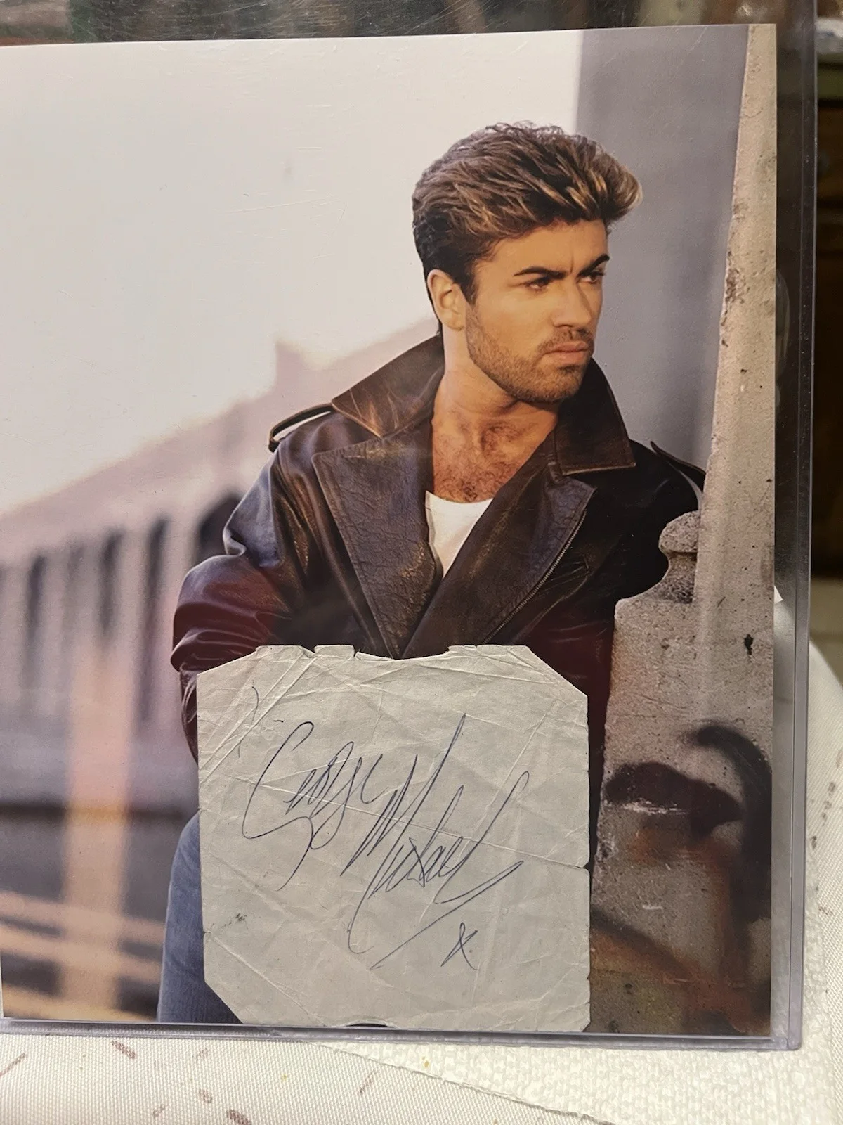 George Michael signed Cut Paper, authentic Please Compare To PSA/DNA, JSA, BAS, image 3