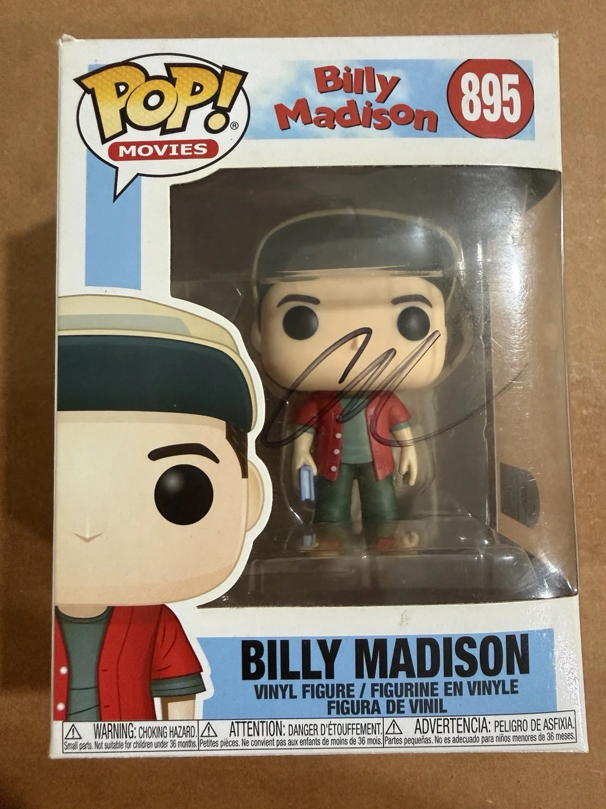 Adam Sandler Signed Billy Madison Funko Water Boy Autograph Exact Proof SWAU COA, image 3