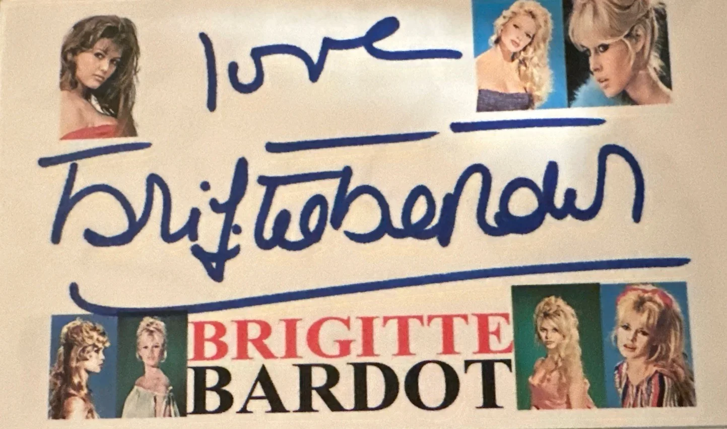 BRIGITTE BARDOT Signed Autograph Index Card Photo Picture Actress Activist Model, image 2