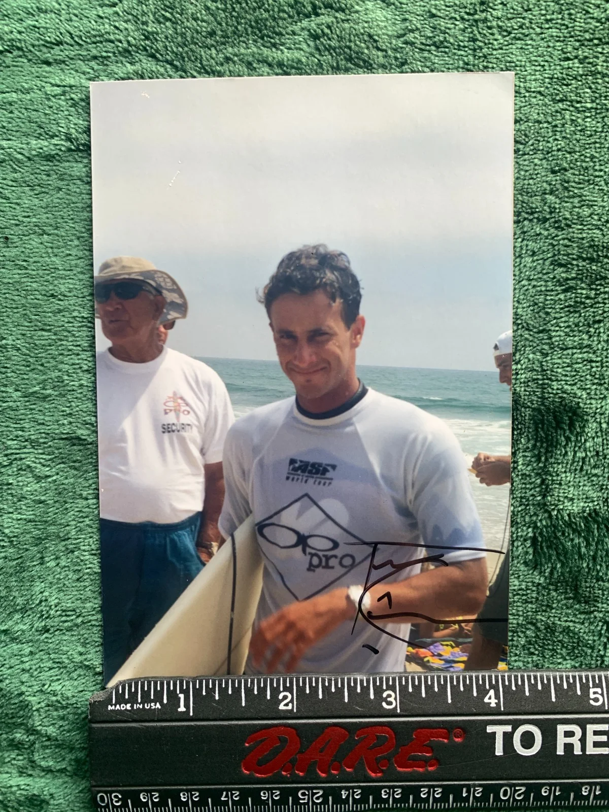 Timmy Curran — Tim Curran Surfer Musician Signed 4x6 photograph In Person vintage autograph