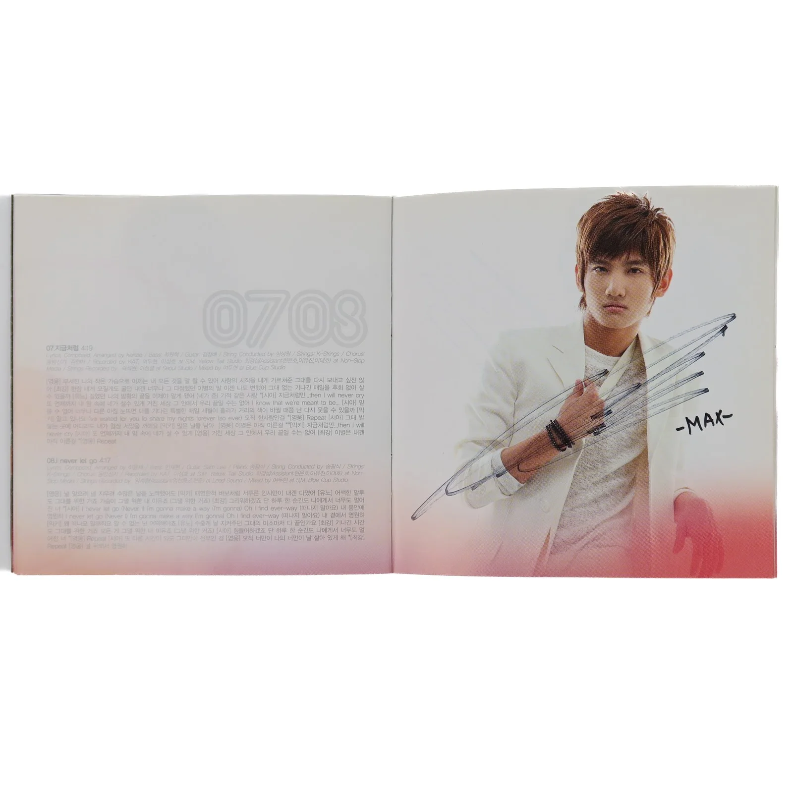 TVXQ - Tri-Angle 1st Album Signed Promo CD Tohoshinki DBSK 2004, изображение 4
