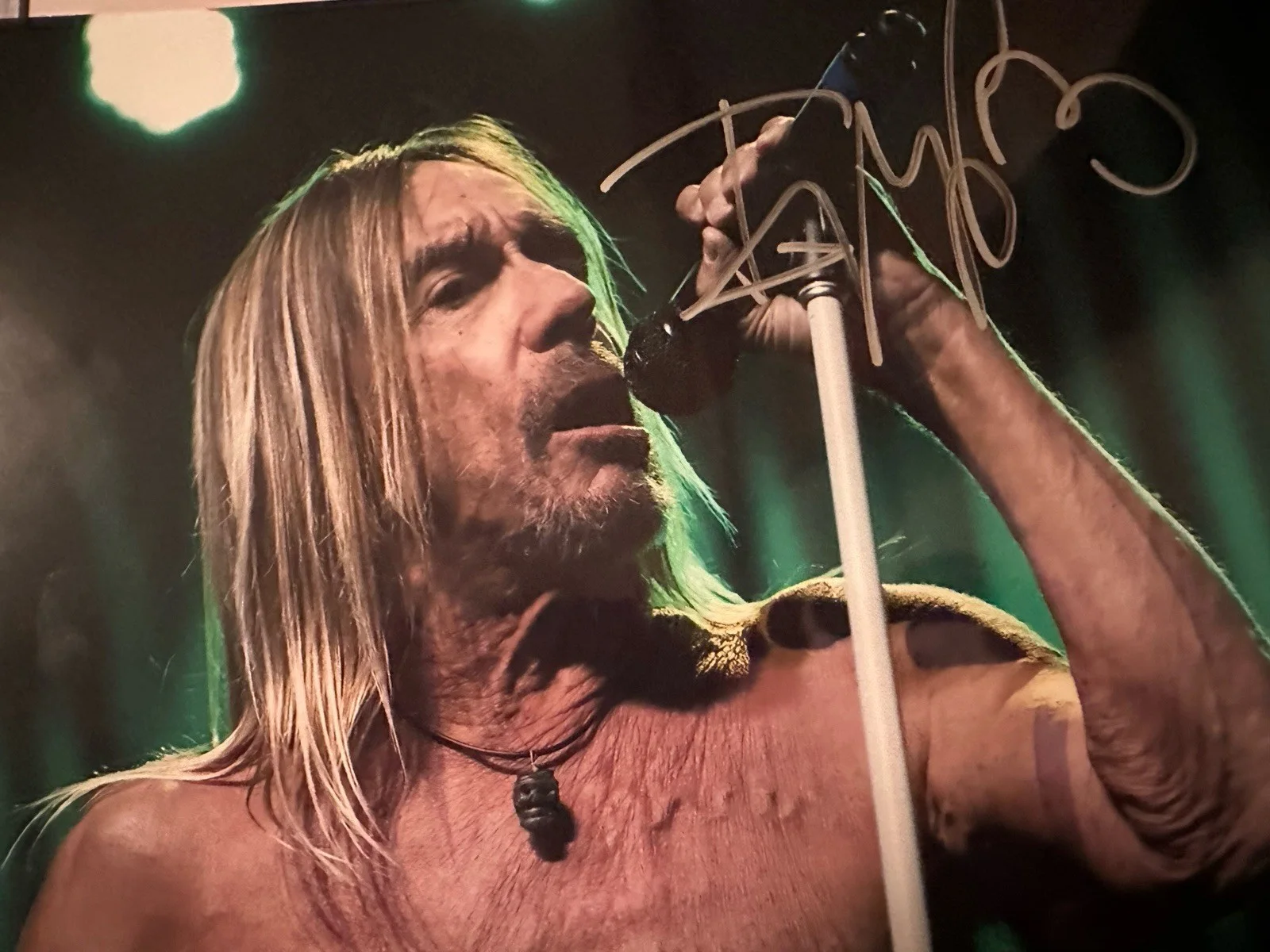 Iggy Pop Original 10x8 Autographed Photo and COA, изображение 2