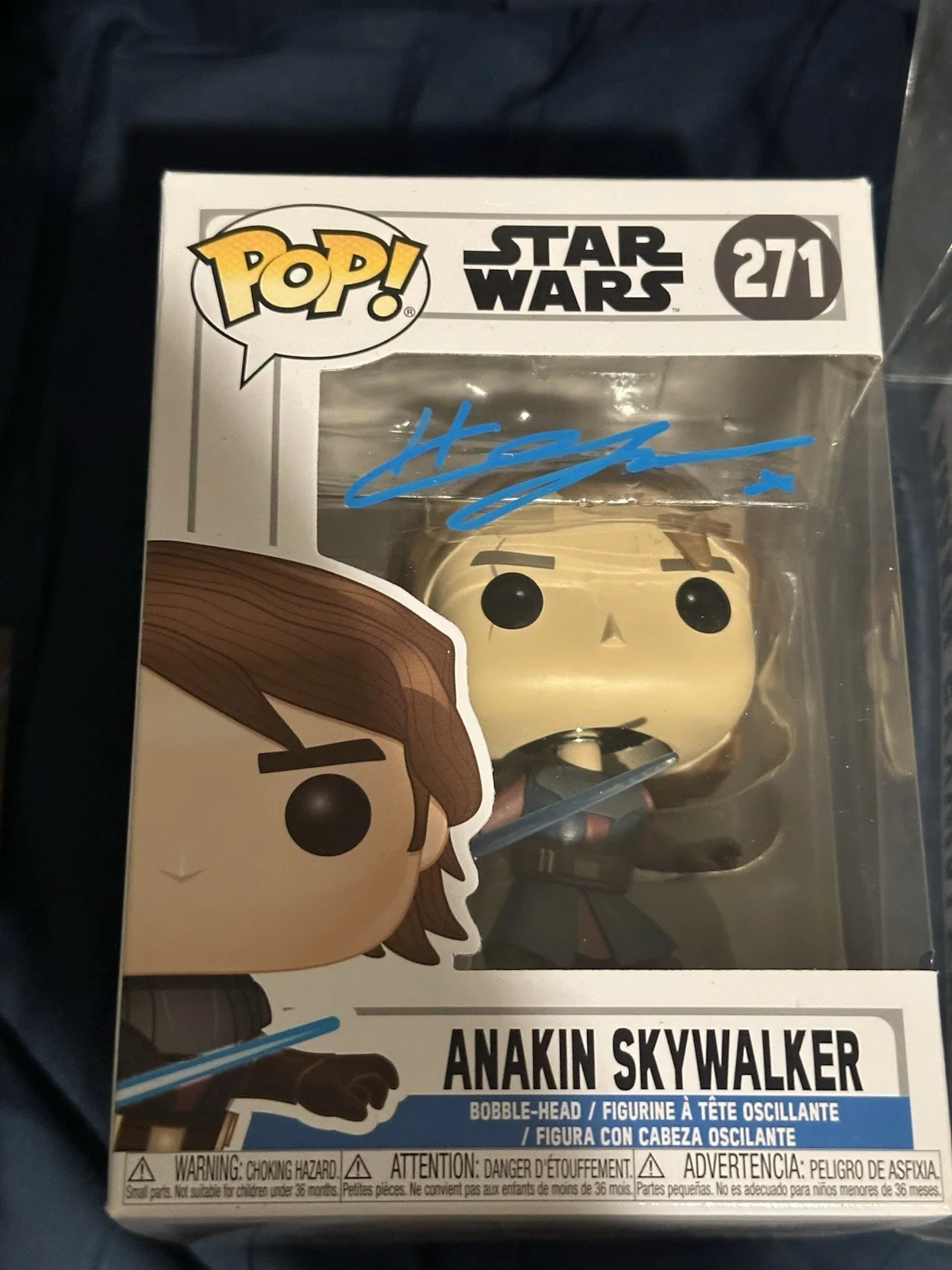 Hayden Christensen Signed Anakin Skywalker #271 Funko Pop Authentic OfficialPix, изображение 3